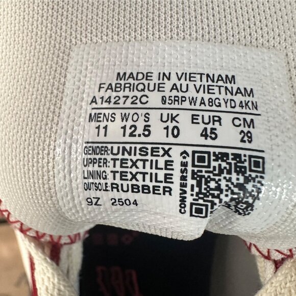 ❤️Converse Run Star Hike Platform Color Pop 12.5 Women Shoes Sneaker Red A14272C - Picture 12 of 12